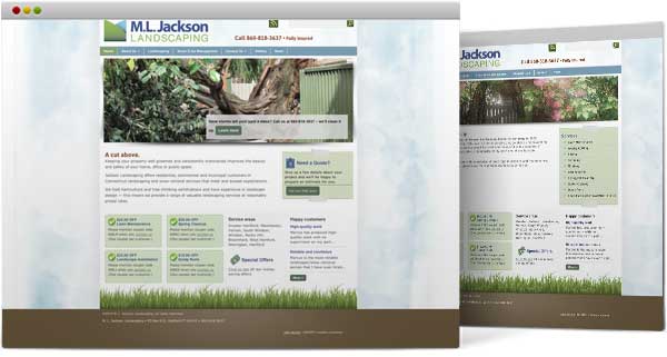 Landscaping web design