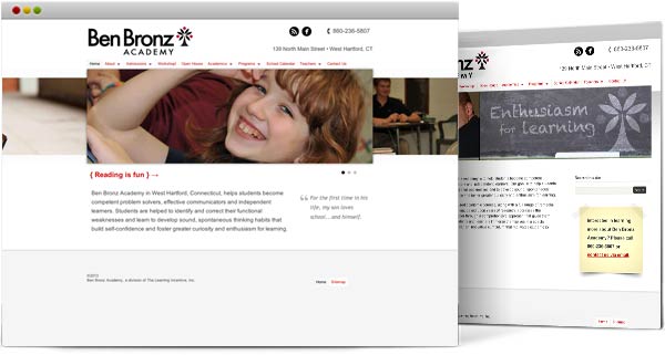 Web design for educational facilities